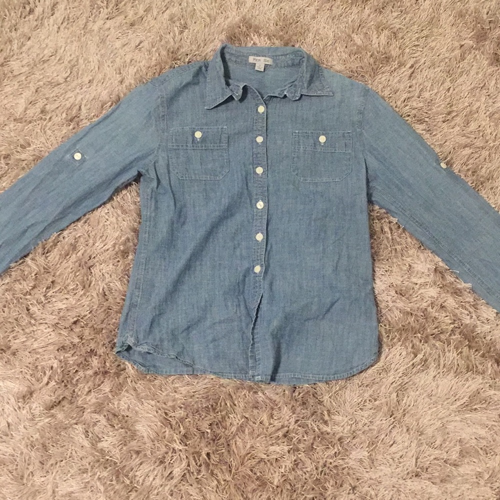Denim Long Sleeve Shirt